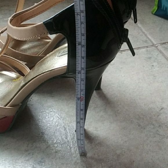 Color Block 5" Peep Toe Heels - Picture 4 of 7